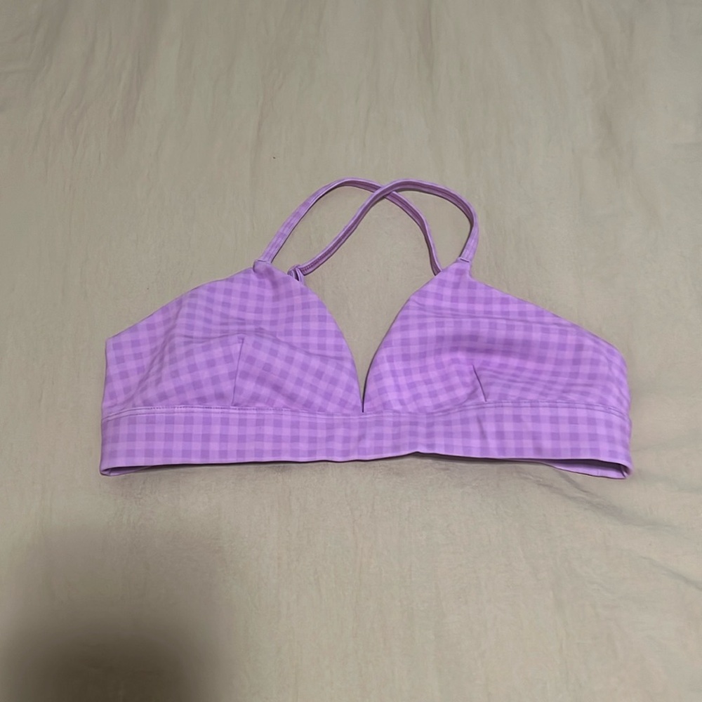 ALO splendor gingham bra
